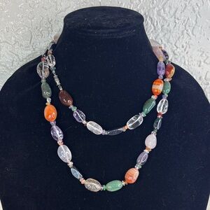 Multicolor glass  Beaded Necklace